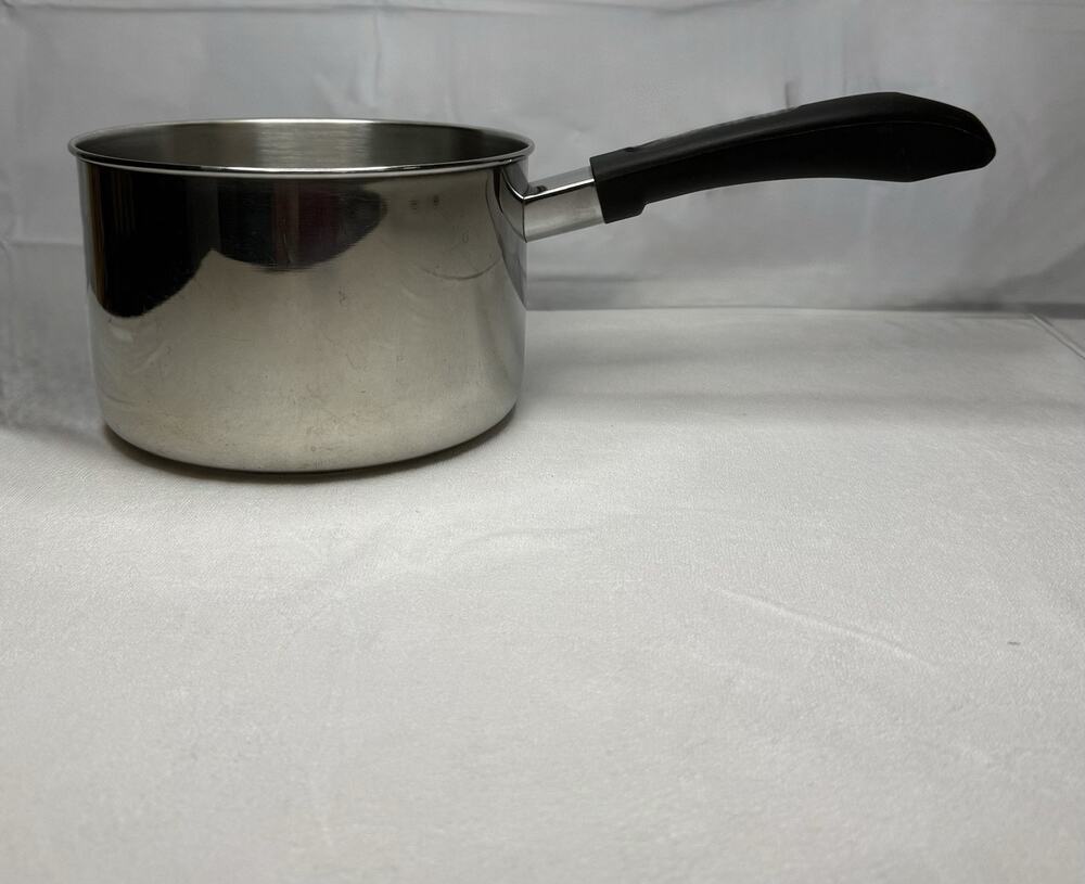 Revere Ware 1801 3QT Saucepan Pot Heavy Disc Bottom stainless Steel No Lid